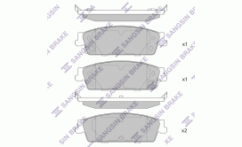 Передние тормозные колодки Sangsin Brake для Escalade 3 (2007-2014)
